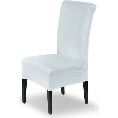 4350 Funda para silla tejído elástico e ideal para cocina o comedor Color: Azul