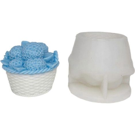 Moule en silicone pour la fabrication artisanale de bougies parfumées, de savons, de gâteaux et de bonbons. (1/4)