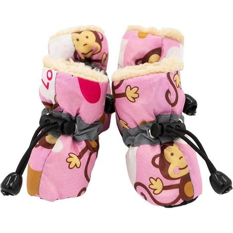 Chaussures Pour Chien - Semelle Antidérapante En Caoutchouc Souple - Doublure Isolante - Pour Chiens Chats Chiots Et Chatons - Lot De 4 (1/2)