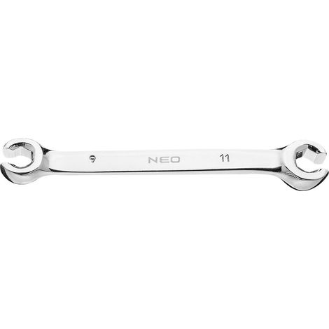 CHIAVE PER RACCORDI DOPPIA APERTA - PROFILO ESAGONALE 9x11mm - NEO TOOLS 09-143