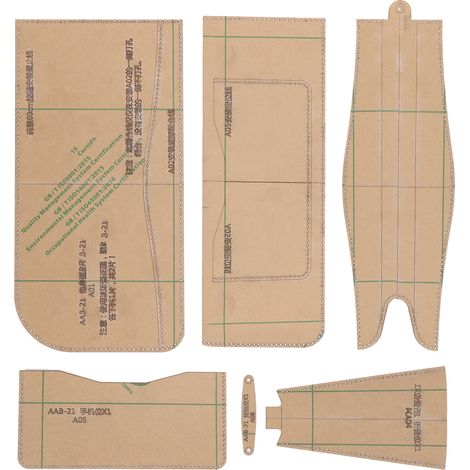 6 Pièces Gabarits en Acrylique pour Sac à Main DIY, Modèles de Maroquinerie et Outils de Bricolage Créatif (1/5)