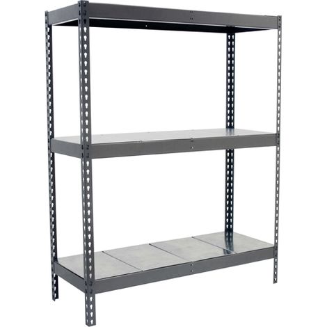 SimonRack Scaffale Industriale, 1500x1200x450 mm, 3 Ripiani in Metallo, Portata 600 kg per Ripiano, Scaffale Carichi Pesanti, Grigio/Zincato – Simonforte (1/4)