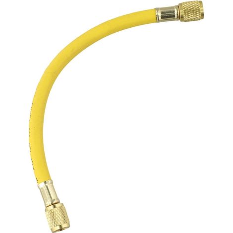 Tuyau de charge R134a - 25 cm Jaune Avec filetage SAE 1/4 Pour (1/5)