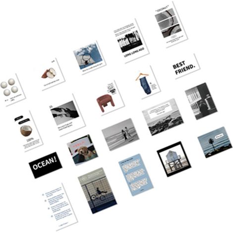 40 autocollants déco bullet journal adhésifs divers motifs anti-déchirure esthétiques pour album scrapbooking DIY chuchotements du bord de mer (1/5)