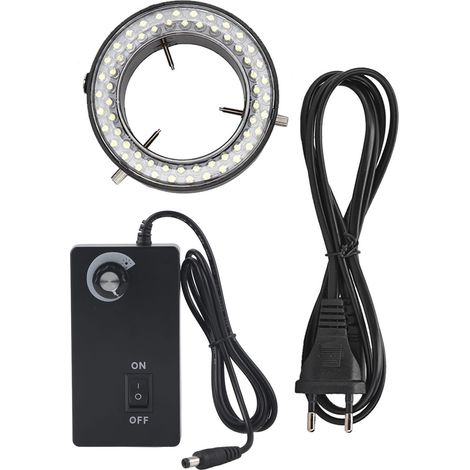 Lampe microscope stéréo à anneau lumineux pour réparation de bijoux (220V UE) (1/5)
