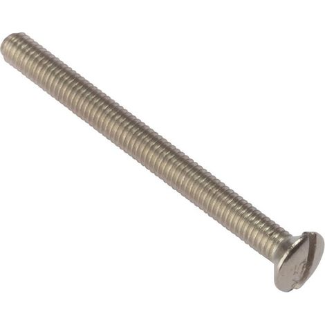 ForgeFix 100SS3525NP Socket Screw Slotted Raised Head Nickel Plated 3.5 x 25mm Bag 100 FORSS3525NPM (1/3)