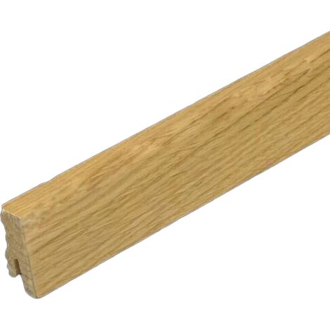 Karl Pedross 630 Sockelleiste Eiche furniert Cubisch 16x40x2400mm mit Clipsfräsung