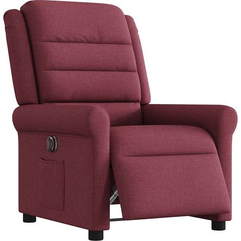 Fauteuil de Salon,Chaise,Fauteuil inclinable électrique Rouge bordeaux Tissu CFW909881 (1/5)