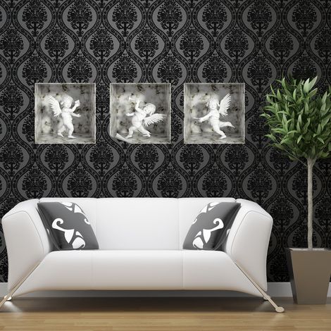 Sticker effet 3D 3 anges marbre 30 x 90 cm (1/5)