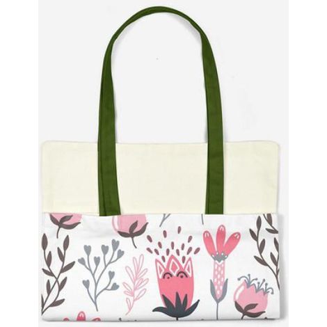 Sac Shopping - Tote Bag Coton 34x40 cm - Anse Épaule - Réutilisable - 1 Pièce (1/4)
