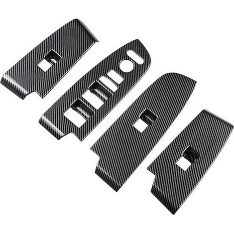 Fensterheberknopf aus Kohlefaser, Türarmlehnenverkleidung für VW Vezel -V 2021 2022 (Linkslenker)