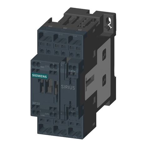 Contactor de potencia 25A 3P 24V CC 1NO 1NC S0 3RT2026-2BB40