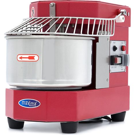 Pétrin professionnel 8L 4.5kg - Mixeur à pâte rouge pour CHR - Sécurité et nettoyage facile - Maxima (1/5)