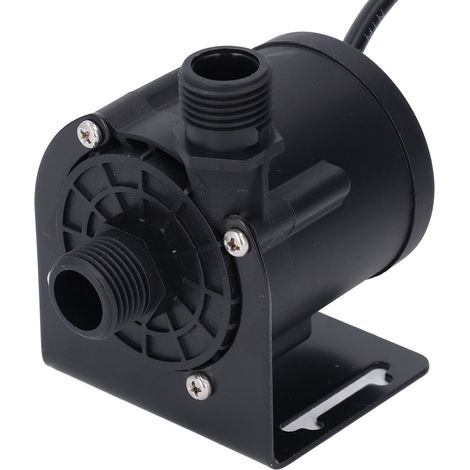 Pompe à eau sans balais 24 V CC, résistante aux hautes températures, filetage G1/2, hauteur de refoulement de 13 m (42,7 pi), pompe submersible sans balais pour réservoir d'eau et ordinateur. (1/5)