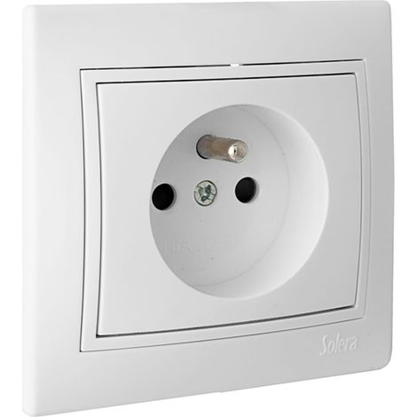 BASE BIPOLAR 16A 250V CON TOMA FRANCESA S.EUROPA SOLERA ERP60FU (1/2)