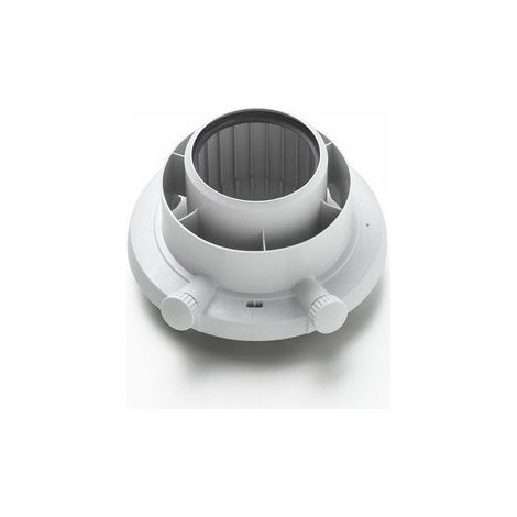 Saunier Duval – Buse de sortie ventouse verticale – Évacuation des fumées horizontale – Diamètre 80mm – Pour chaudières gaz à condensation