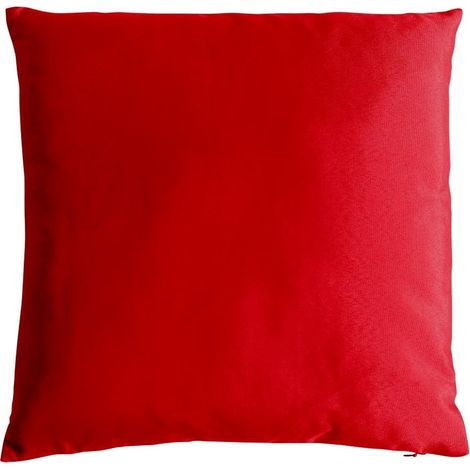 Coussin Déco Uni "Basic" 40x40cm Rouge (1/2)