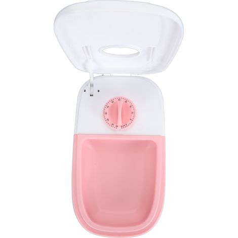 Distributeur automatique de croquettes multifonction, détachable et intelligent, pour chats et chiens (rose). (1/5)