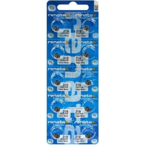 Pile bouton Renata 319 oxyde d'argent 1,55 2,7x5,8 mm
