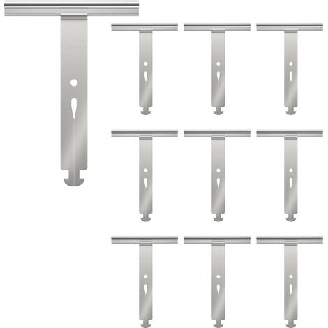 Attache Tablier Souple pour volet roulant, lot de 10 pièces en métal, ressort de suspension universel, fixation tabliers et lames, compatible pour volets électriques, manuels, solaires et pour Somfy (1/5)