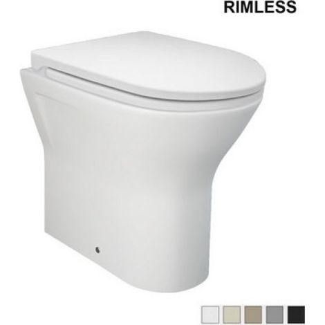 VASO FILO MURO FEELING RIMLESS Scarico Uni -Beige Opaco Matt