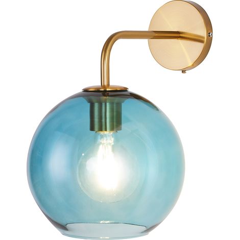 Wall Lamp - Glass Ball - Melissa Blue