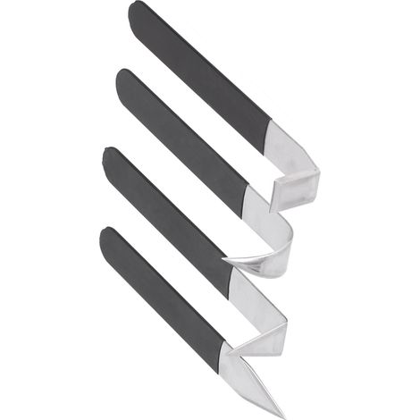 Ensemble de 4 pièces comprenant un couteau à sculpter en acier inoxydable, des outils de modelage d'argile et des outils de poterie (1/5)
