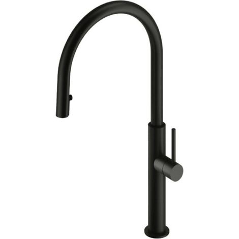 Mitigeur évier inox blackmat avec aérateur amovible - CRISTINA ONDYNA KX50913