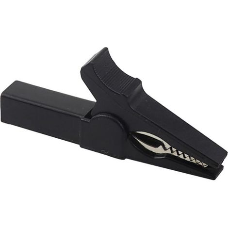 Lot de 2 Pince crocodile en cuivre pur pour multimètre 30 A (noir, rouge) (1/5)