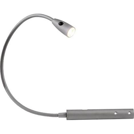 [GEBRAUCHT] B-Ware Berta Nachttischlampe Tischleuchte Led Lampe Warmweiß Flexarm Schalter Silber273