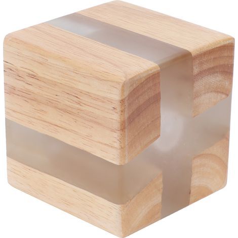 Applique murale aspect bois craquelé, lampe de chevet, veilleuse, éclairage intérieur 100-240 V (1/5)
