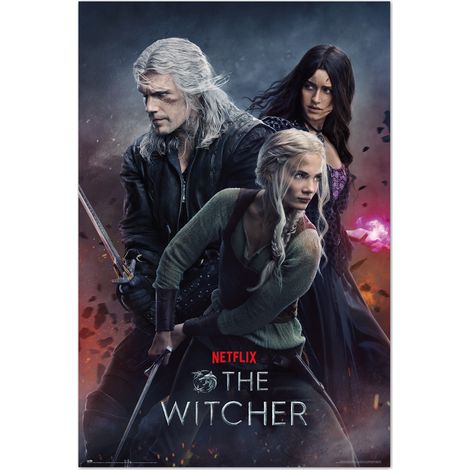 Poster di Erik del Gruppo "The Witcher" - Stagione 3 - Carta decorativa "The Witcher" / Poster - Prodotto con licenza ufficiale