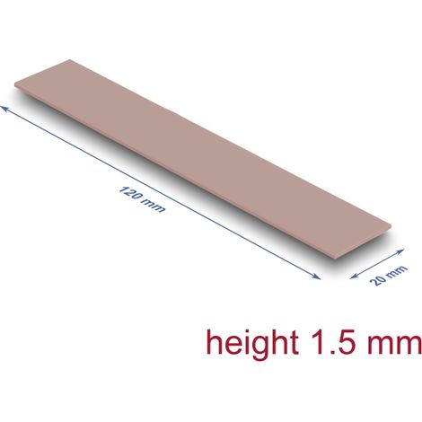 Delock Almohadilla conductora tÃ©rmica 120 x 20 x 1,5 mm para mÃ³dulos M.2 3,0 W/mK - sin silicona