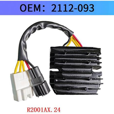 1. Color: Black Material: Metal Motorcycle parts, voltage regulator, rectifier 2112-093