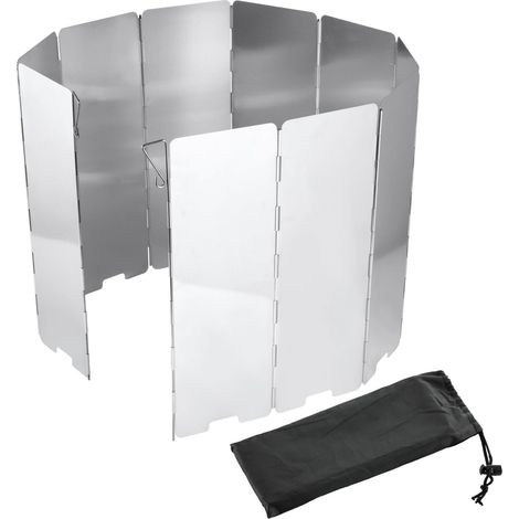 Réchaud à gaz coupe-vent haut 10 lattes en aluminium pour camping et randonnée