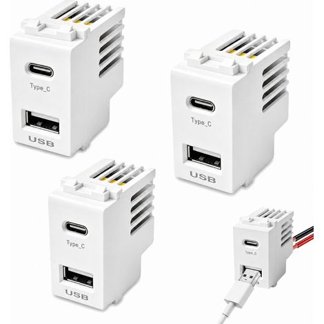 Lot de 3 Modules Alimentation USB 220V vers 5V 2.1A AC DC, USB-A USB-C (1/5)