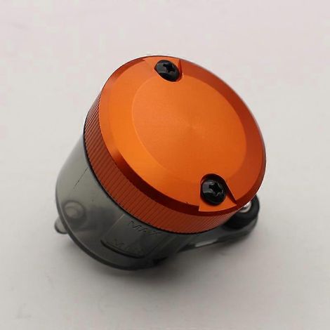 Pot d'huile de frein de moto, godet d'huile modifié, grand godet d'huile à poussoir direct, godet d'huile modifié CNC, couvercle de godet d'huile (1 orange) (1/5)