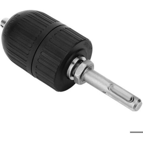 Adaptador de portabrocas de plástico sin llave, con capacidad de 2 a 13 mm, incluye adaptadores SDS. (1/3)