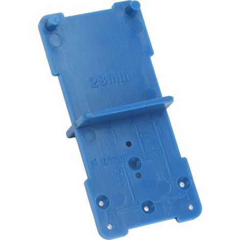 Ensemble de 10 gabarits de perçage et de positionnement pour charnières de portes et placards (28 mm et 37 mm) - Outils manuels de bricolage A (type étroit) (1/5)
