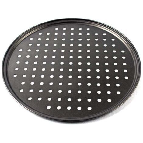 Moule À Pizza Ronde Perforée Anti-Adhésive Plaque Cuisson Four Professionnel Grande Taille (1/4)