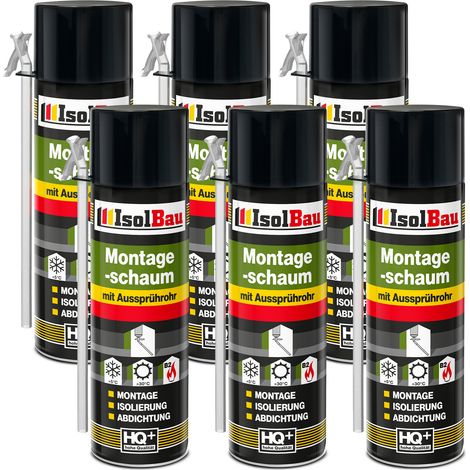 IsolBau Schiuma per montaggio tubi B2 Montageschaum 6 x 500ml (1/5)