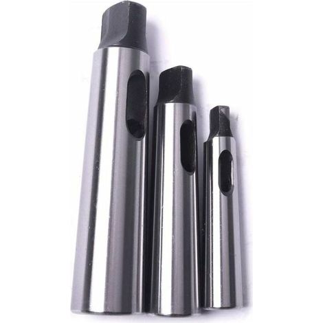 – Cône Morse douille de perçage adaptateur de réduction pour tour à bois – Acier 45 – Précision 0,015 mm – Lot de 3 pièces (1/5)