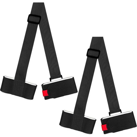 Sangles de Ski réglables et Ceintures Porte-Chaussures, Fixation pour bâtons de Ski et Snowboard pour Le Rangement de l'équipement de Sports d'hiver (1/5)