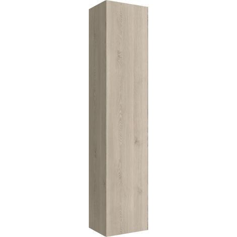 Cygnus Bath – Colonne de salle de bain 30cm – Armoire colonne suspendue – Finition stratifiée – Résistante à l'humidité – Design minimaliste sans poignées (1/3)