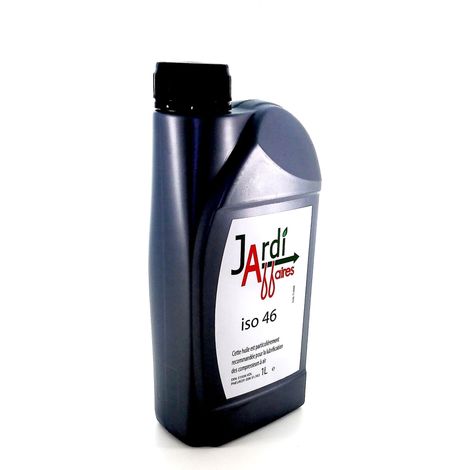 Huile professionnelle compresseur à vis ISO 46 Jardiaffaires 1 litre
