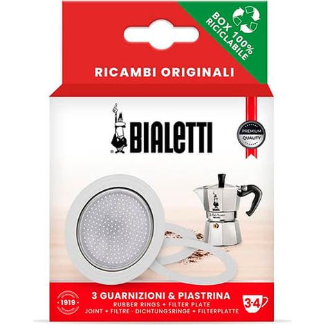 Bialetti 3 and 4 Cup Washer/Filter Set