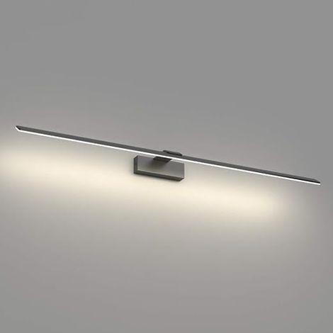 LED Bathroom Mirror Light, 100 cm, 30 W, Modern Bathroom Wall Light, Aluminium, 180 LEDs, Natural White, 4500 K, Black (1/5)