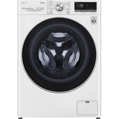 LG F4WV710S1E Lavatrice Intelligente AIDD 10,5kg Vapore TurboWash 360 1400 Giri/min Carica frontale Classe A. Tipo di carica: Caricamento frontale. Capacità cestello: 10,5 kg, Classe di efficienza ... (1/5)