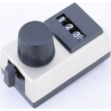 Vishay 15.01.11 Manopola di precisione con scala graduata Digitale Grigio, Nero (Ø x A) 6.35 mm x 25.4 mm 1 pz. (1/2)