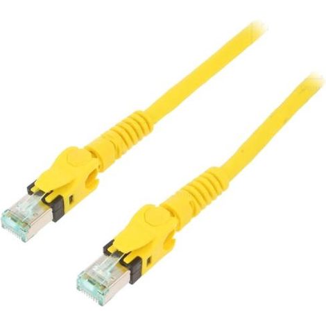 Cable reseau RJ45 male S-FTP Cat 6a jaune - 3m